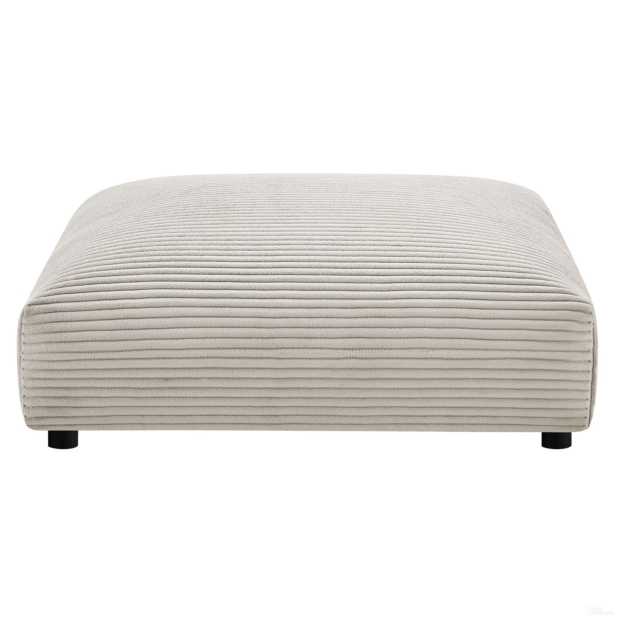 The appearance of Solace Modular Corduroy Upholstered Ottoman In Almond designed by Modway in the modern / contemporary interior design. This almond piece of furniture  was selected by 1StopBedrooms from Solace Collection to add a touch of cosiness and style into your home. Sku: EEI-6888-ALM. Material: Upholstered.