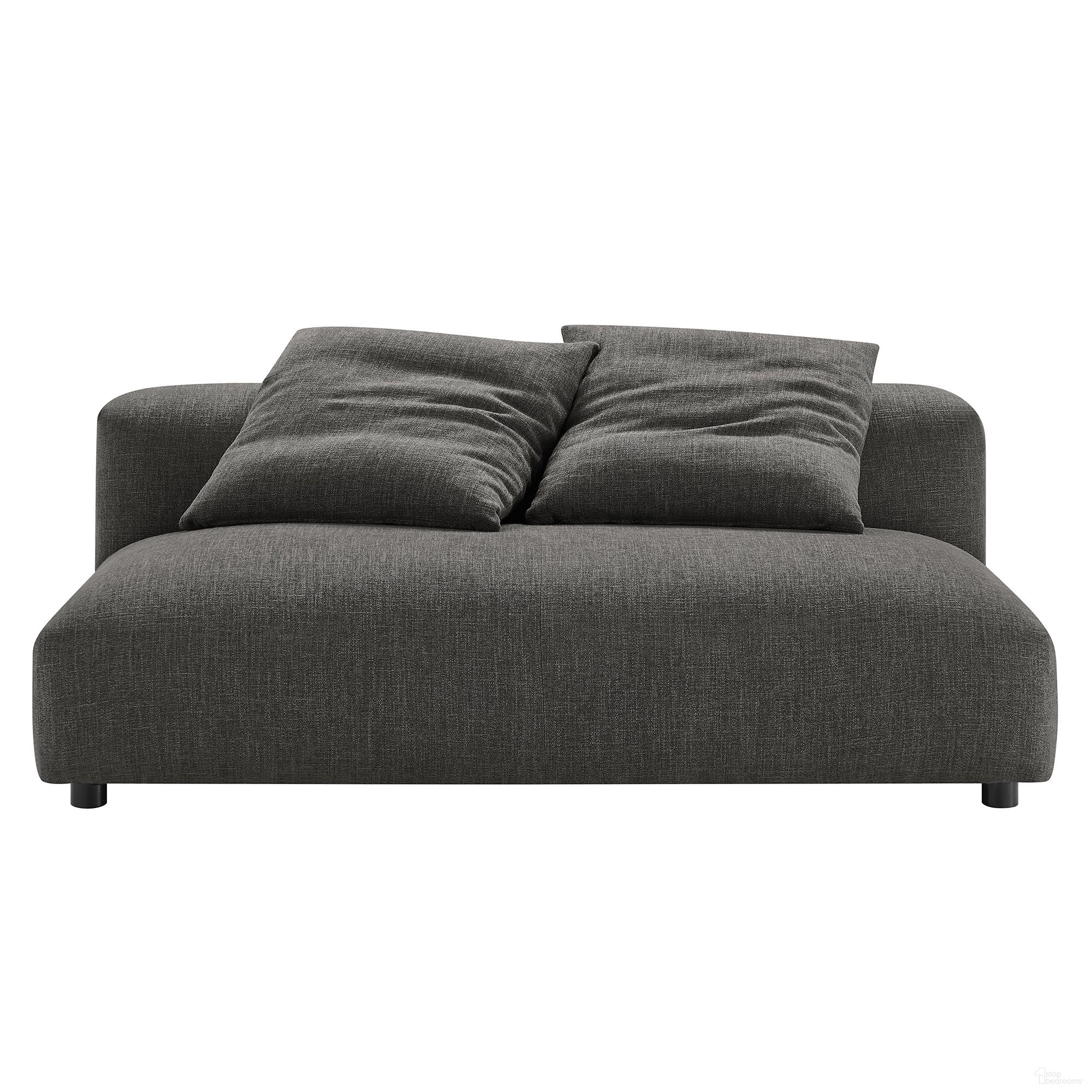 The appearance of Solace Modular Upholstered Fabric Armless Loveseat In Charcoal designed by Modway in the modern / contemporary interior design. This charcoal piece of furniture was selected by 1StopBedrooms from Solace Collection to add a touch of cosiness and style into your home. Sku: EEI-6891-CHA. Material: Fabric.
