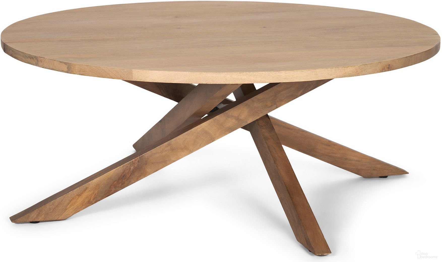 The appearance of Solana Coffee Table In Light Brown designed by Mercana in the modern / contemporary interior design. This light brown piece of furniture  was selected by 1StopBedrooms from Solana Collection to add a touch of cosiness and style into your home. Sku: 70627. Material: Wood.