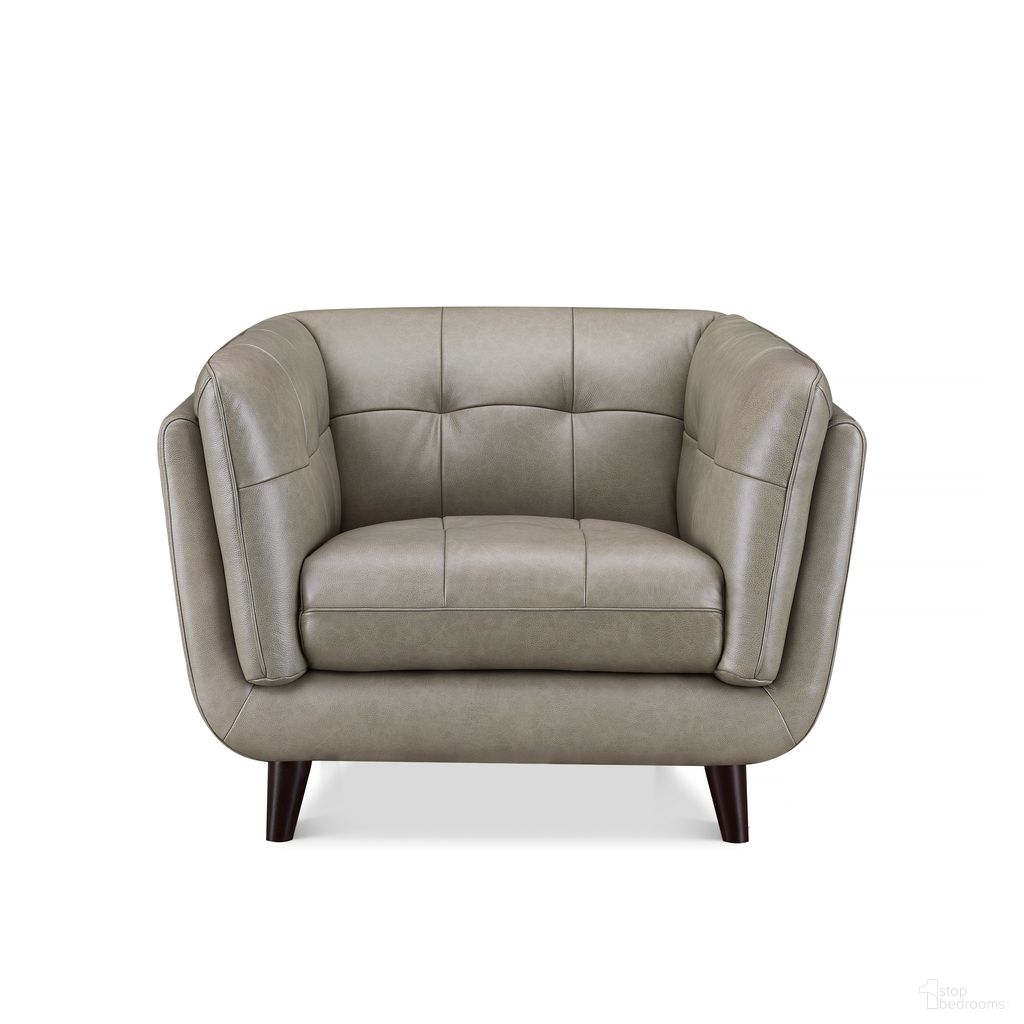 Solana Leather Chair In Chico Slate
