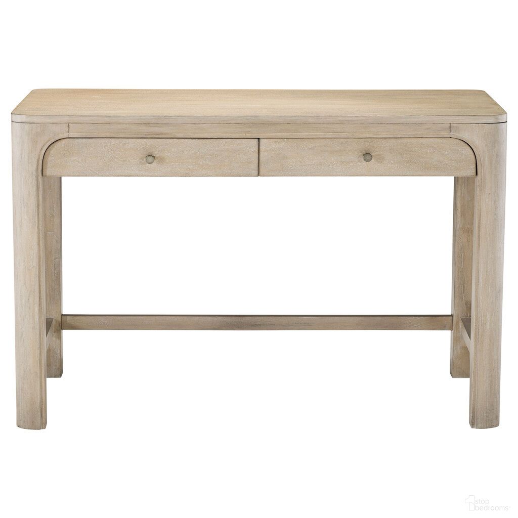 The appearance of Solano 2-Drawer Makeup Table Vanity Desk In Weathered Mango designed by Coaster in the coastal interior design. This weathered mango piece of furniture  was selected by 1StopBedrooms from Solano Collection to add a touch of cosiness and style into your home. Sku: 222527. Material: Mahogany.