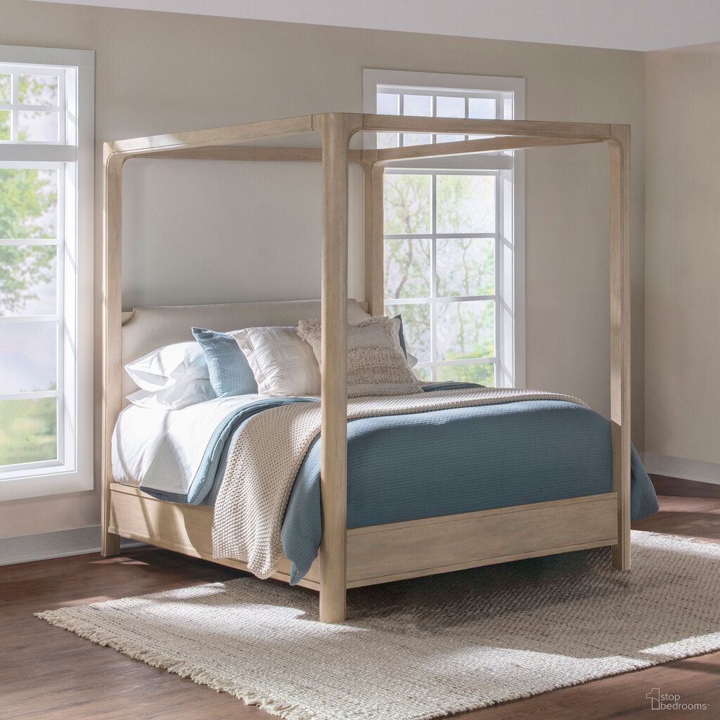 The appearance of Solano 85-Inch Eastern King Canopy Bed In Weathered Mango designed by Coaster in the coastal interior design. This weathered mango piece of furniture  was selected by 1StopBedrooms from Solano Collection to add a touch of cosiness and style into your home. Sku: 222520KEB1;222520KEB2;222520KEB3. Bed Type: Canopy Bed. Bed Size: King. Material: Mahogany.