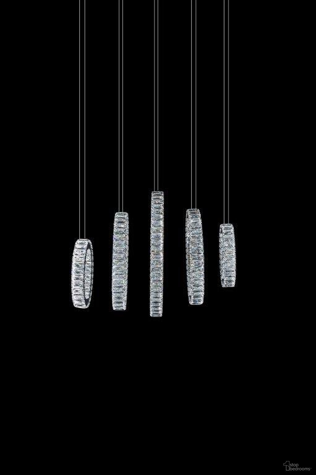 The appearance of Solar Hoops Small LED Chandelier LT-CH804 designed by Michael Amini in the modern / contemporary interior design. This silver piece of furniture was selected by 1StopBedrooms from Lighting Collection to add a touch of cosiness and style into your home. Sku: LT-CH804. Material: Metal.