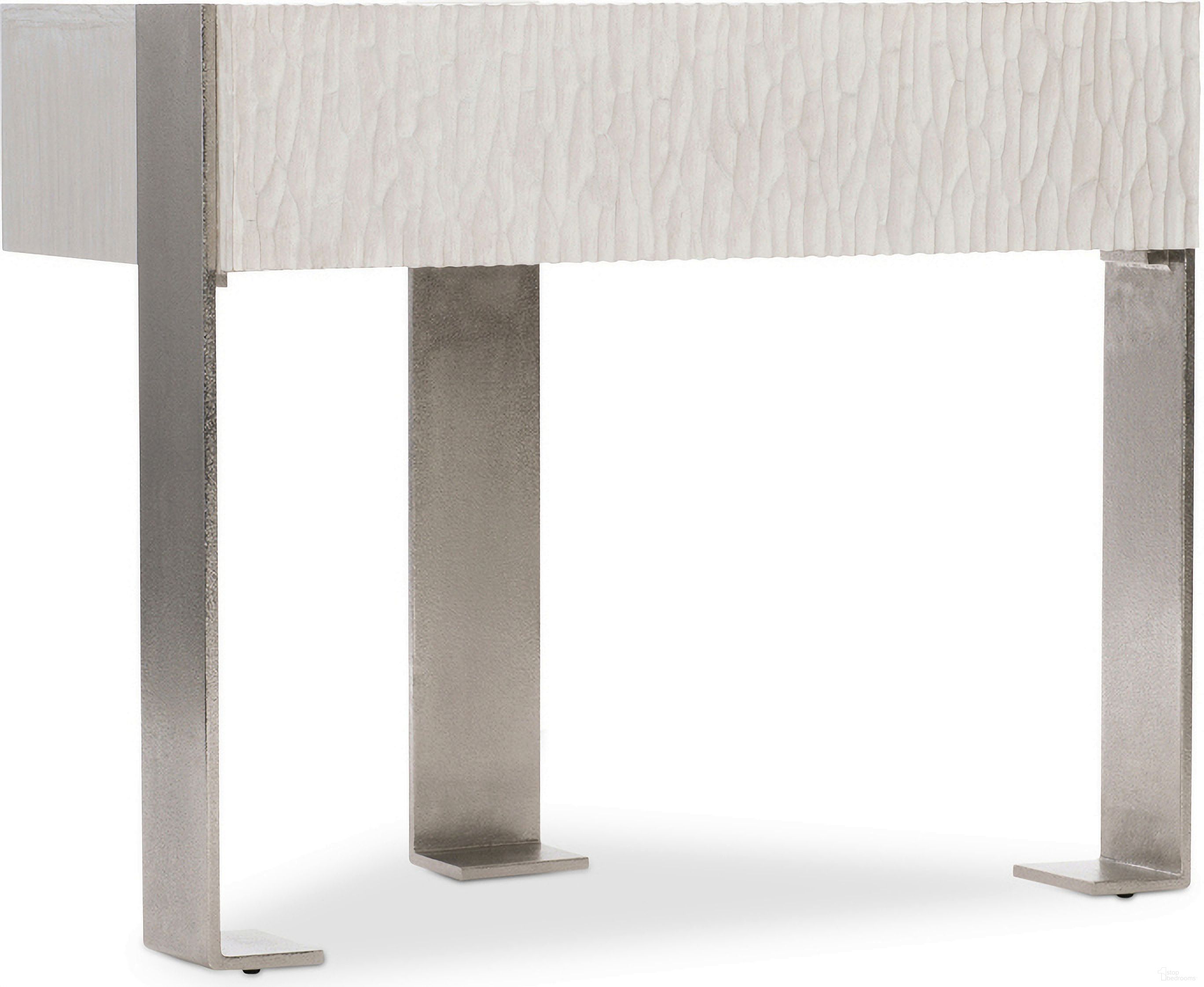 The appearance of Solaria 1-Drawer Nightstand designed by Bernhardt in the modern / contemporary interior design. This weathered bone piece of furniture was selected by 1StopBedrooms from Solaria Collection to add a touch of cosiness and style into your home. Sku: 310232. Material: Metal.