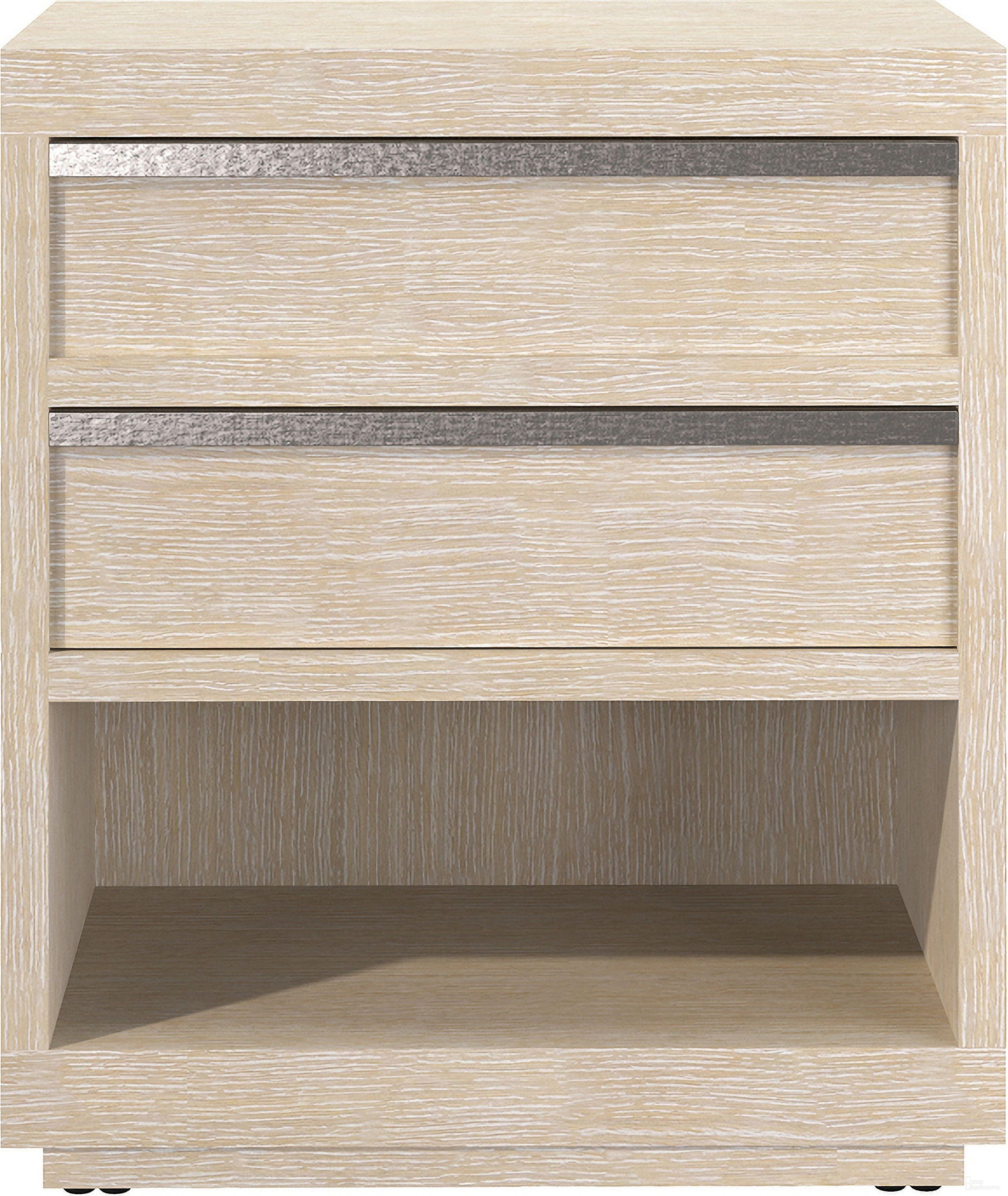 The appearance of Solaria 2-Drawer Nightstand designed by Bernhardt in the modern / contemporary interior design. This dune piece of furniture was selected by 1StopBedrooms from Solaria Collection to add a touch of cosiness and style into your home. Sku: 310231. Material: Metal.