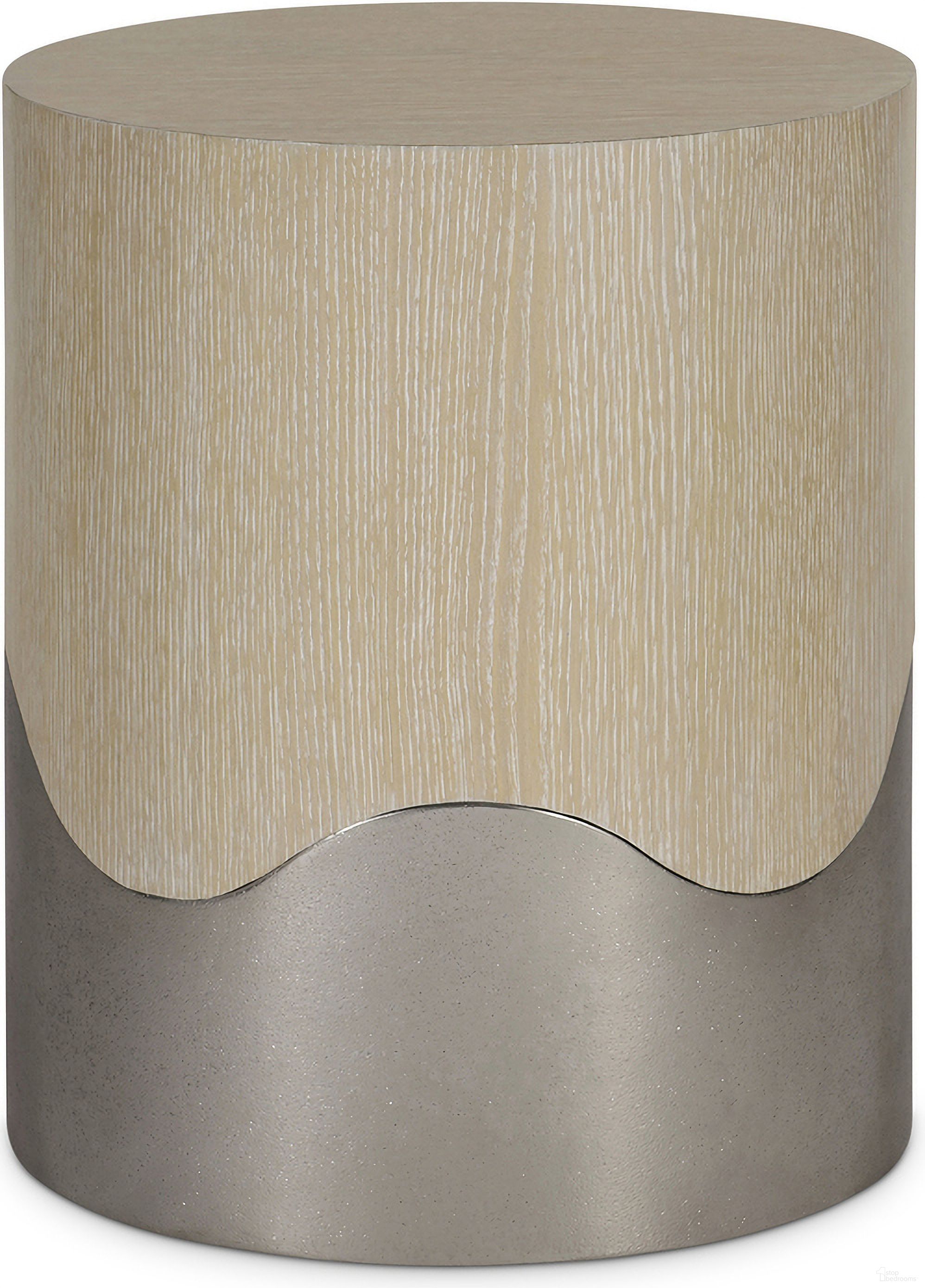 The appearance of Solaria Accent Table designed by Bernhardt in the modern / contemporary interior design. This dune piece of furniture  was selected by 1StopBedrooms from Solaria Collection to add a touch of cosiness and style into your home. Sku: 310113. Material: Metal.