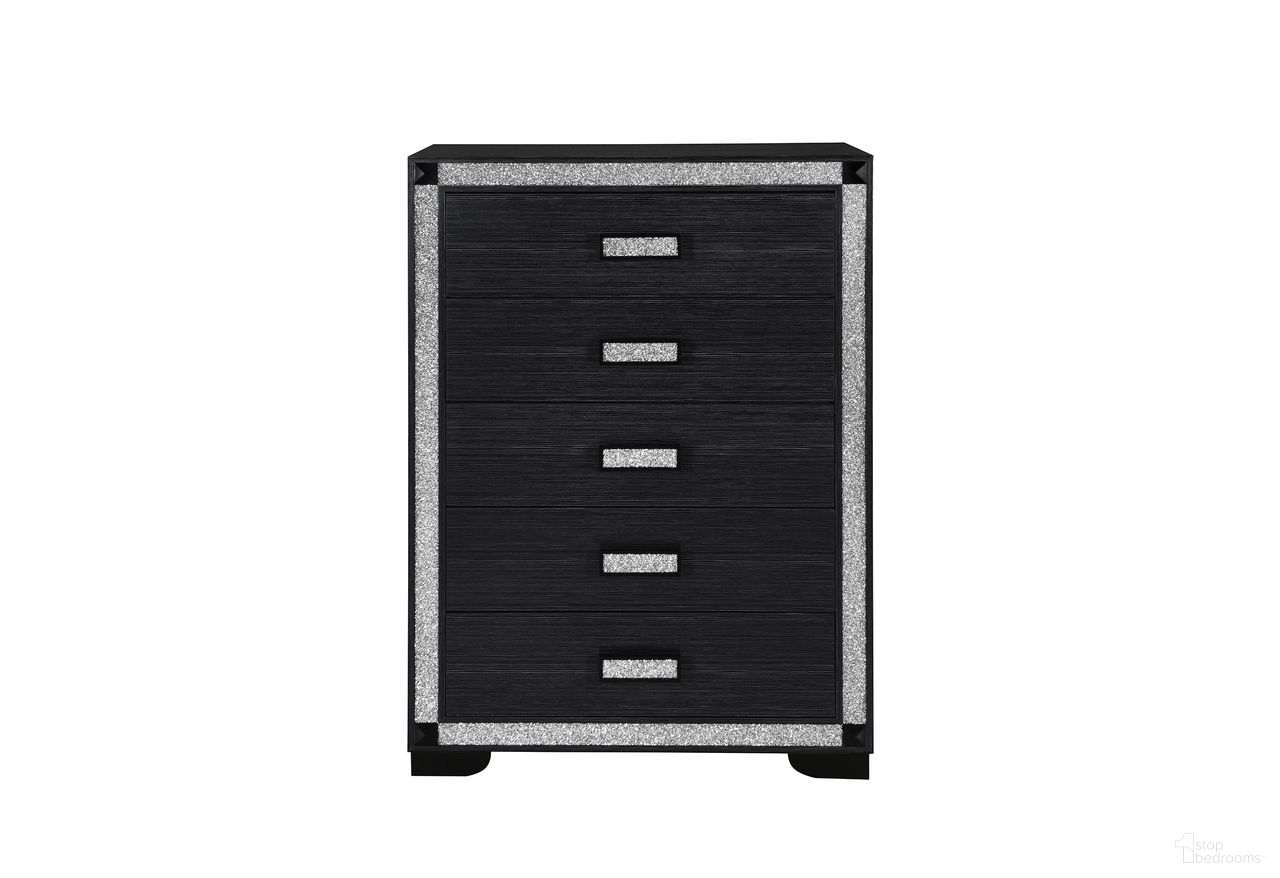 The appearance of Soleil Chest In Charcoal designed by Global Furniture USA in the modern / contemporary interior design. This charcoal piece of furniture was selected by 1StopBedrooms from Soleil Collection to add a touch of cosiness and style into your home. Sku: SOLEIL-CHARCOAL-CH. Material: MDF.