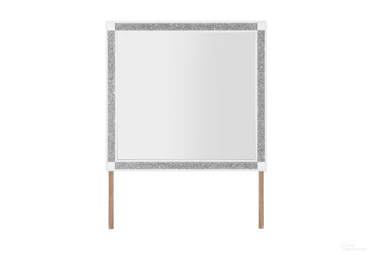 The appearance of Soleil Mirror In White designed by Global Furniture USA in the modern / contemporary interior design. This white piece of furniture was selected by 1StopBedrooms from Soleil Collection to add a touch of cosiness and style into your home. Sku: SOLEIL-WHITE-MR. Material: MDF.