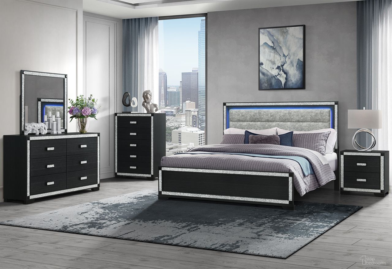The appearance of Soleil Upholstered Bedroom Set In Charcoal designed by Global Furniture USA in the modern / contemporary interior design. This charcoal piece of furniture was selected by 1StopBedrooms from Soleil Collection to add a touch of cosiness and style into your home. Sku: SOLEIL-CHARCOAL-QB/KB-SR;SOLEIL-CHARCOAL-QB-HB/FB/SLATS;SOLEIL-CHARCOAL-NS. Bed Size: King. Material: MDF.