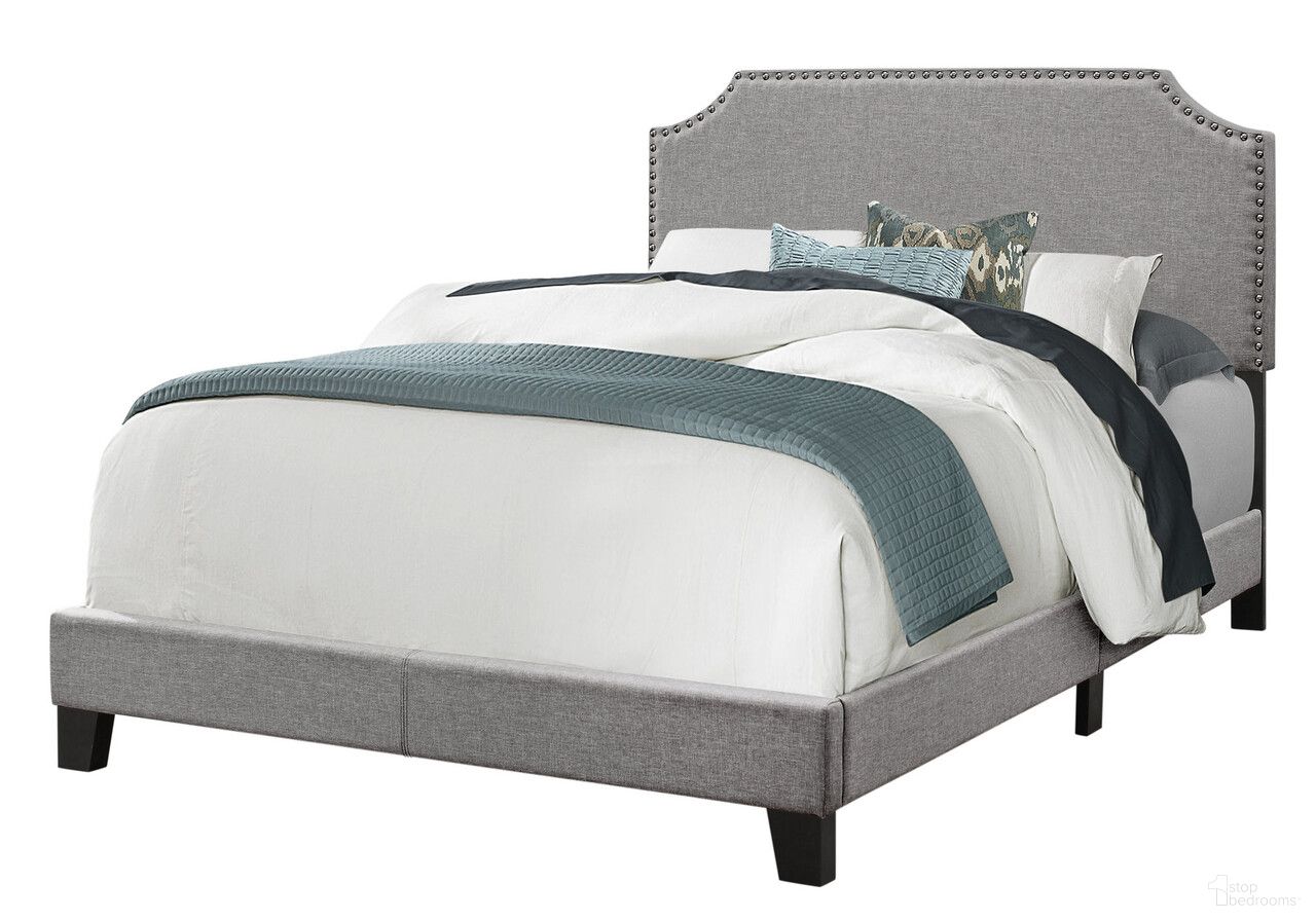 The appearance of Solid and Manufactured Wood Full Upholstered Faux Leather Bed Frame In Gray designed by Homeroots in the modern / contemporary interior design. This gray piece of furniture was selected by 1StopBedrooms from to add a touch of cosiness and style into your home. Sku: 333294. Material: Faux Leather. Bed Size: Full. Bed Type: Upholstered Bed.