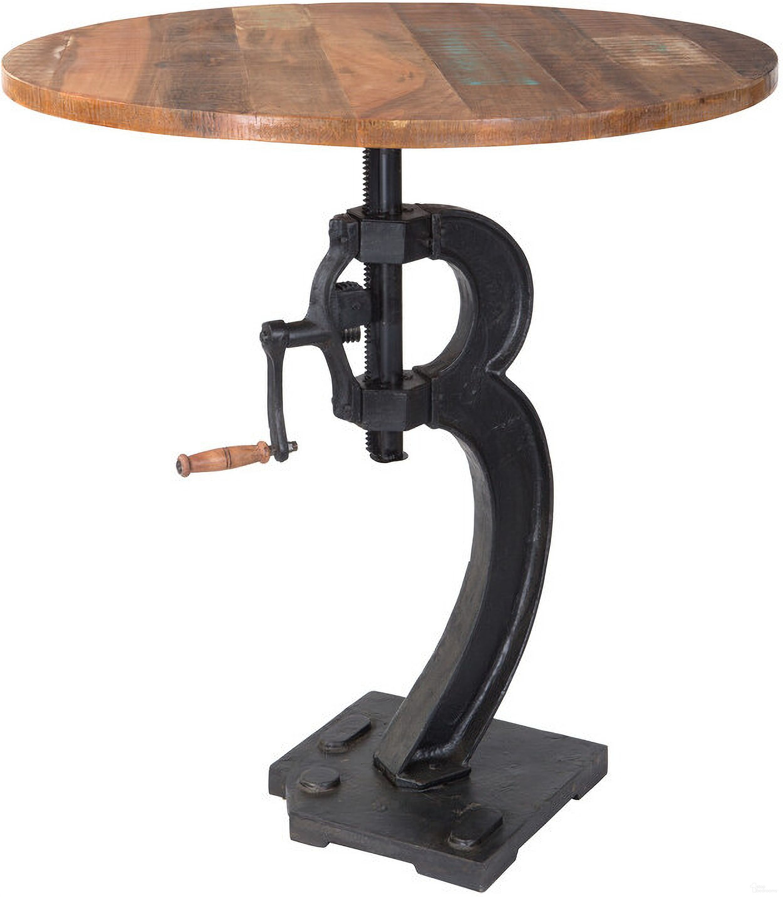 Solid Mango Wood Table In Brown