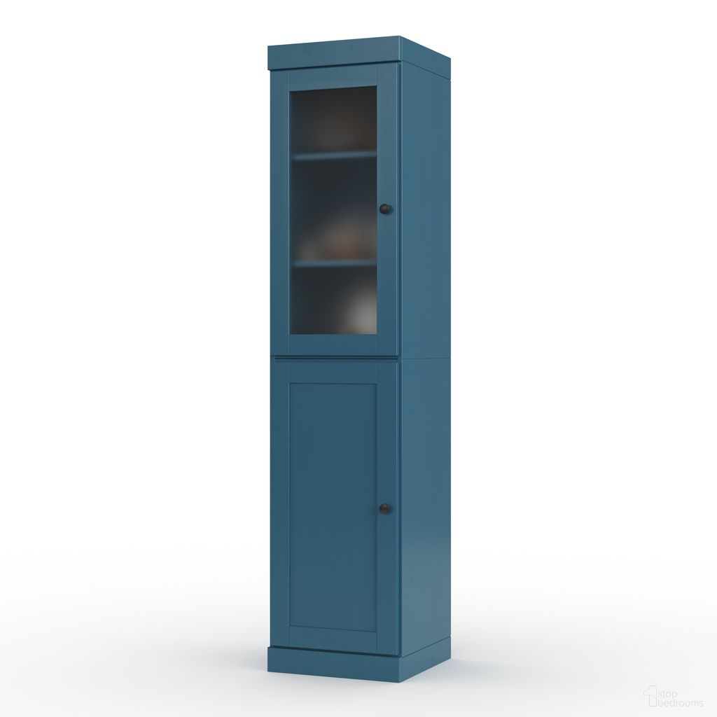 The appearance of Solid Wood 16.5" Pantry Cabinet With Frosted Glass And Shaker Doors In Black designed by Palace Imports in the modern / contemporary interior design. This black piece of furniture was selected by 1StopBedrooms from to add a touch of cosiness and style into your home. Sku: 3208. Material: Solid Pine Wood.