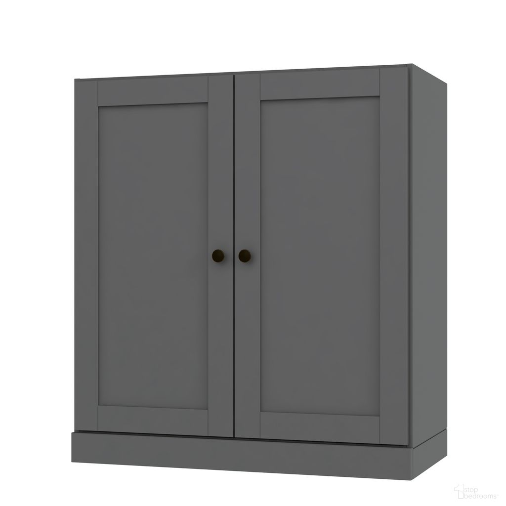 The appearance of Solid Wood 3-Shelf Bookcase With Shaker Doors And Adjustable Shelves In Gray designed by Palace Imports in the modern / contemporary interior design. This gray piece of furniture  was selected by 1StopBedrooms from  to add a touch of cosiness and style into your home. Sku: 3115. Material: Solid Pine Wood.