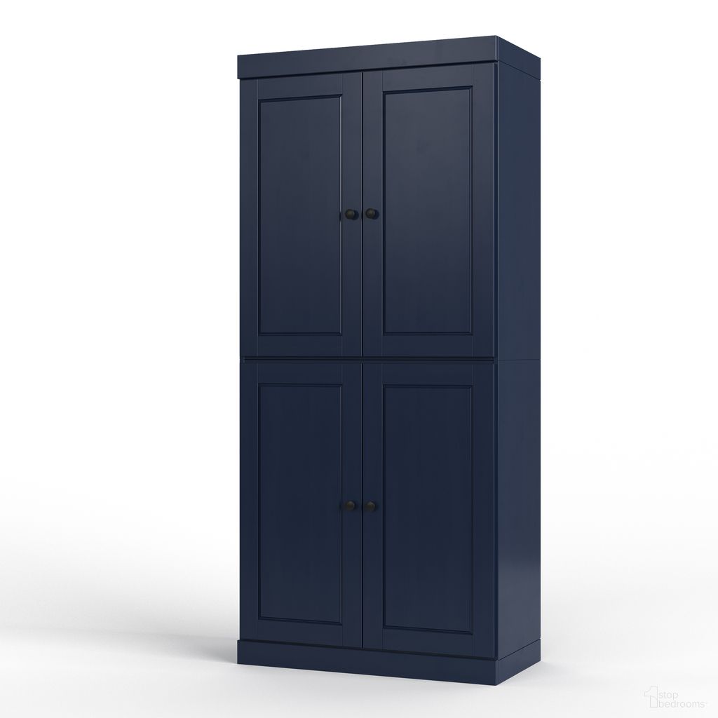 The appearance of Solid Wood 32" Bathroom Storage Cabinet With Doors And Adjustable Shelves In Navy Blue designed by Palace Imports in the modern / contemporary interior design. This navy blue piece of furniture was selected by 1StopBedrooms from to add a touch of cosiness and style into your home. Sku: 662-15. Material: Solid Pine Wood.