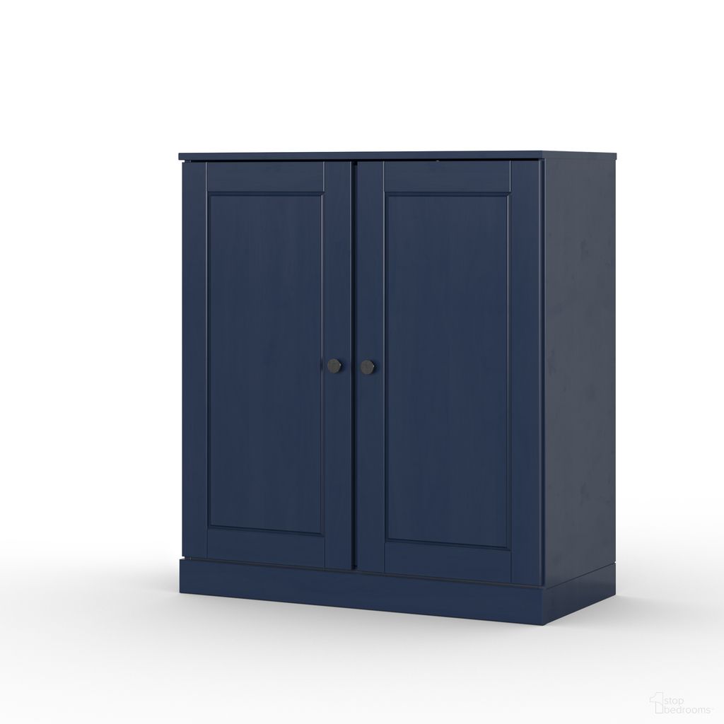 The appearance of Solid Wood 32" Bathroom Storage Cabinet With Raised Panel Doors And 2-Drawers In Navy Blue designed by Palace Imports in the modern / contemporary interior design. This navy blue piece of furniture was selected by 1StopBedrooms from to add a touch of cosiness and style into your home. Sku: 655-15. Material: Solid Pine Wood.