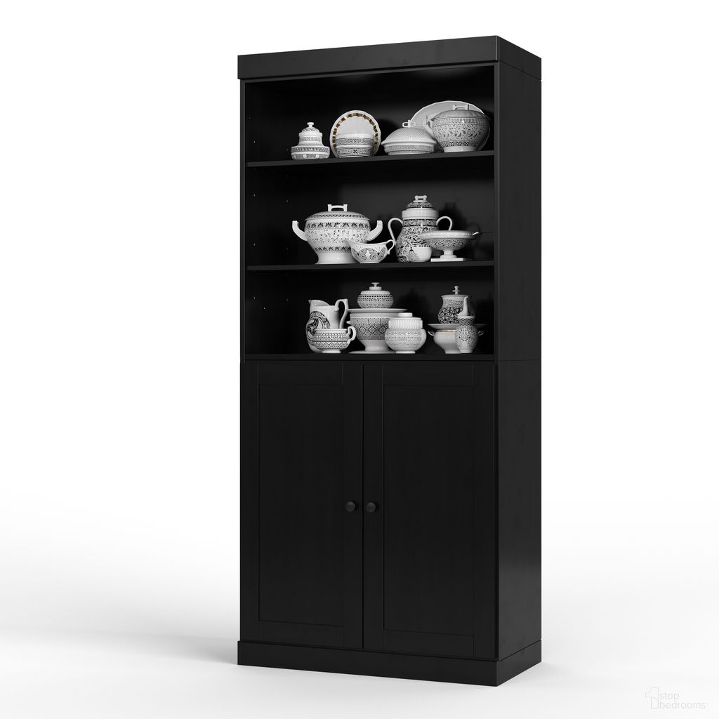 The appearance of Solid Wood 32" Pantry Cabinet With 2-Drawers And Adjustable Shelves In Java designed by Palace Imports in the modern / contemporary interior design. This java piece of furniture  was selected by 1StopBedrooms from  to add a touch of cosiness and style into your home. Sku: 3227. Material: Solid Pine Wood.