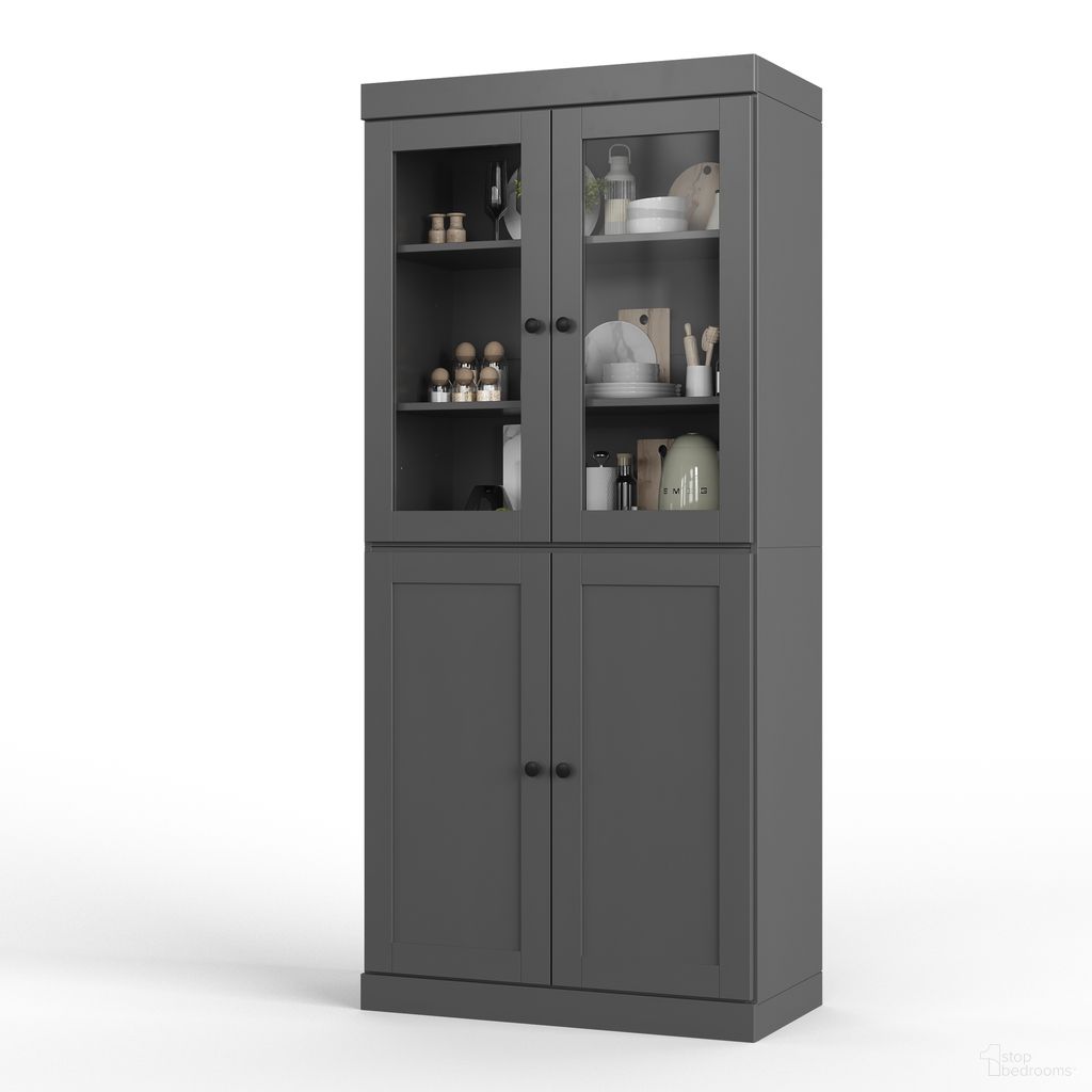The appearance of Solid Wood 32" Pantry Cabinet With Shaker Doors And 2-Drawers In Gray designed by Palace Imports in the modern / contemporary interior design. This gray piece of furniture was selected by 1StopBedrooms from to add a touch of cosiness and style into your home. Sku: 3265. Material: Solid Pine Wood.