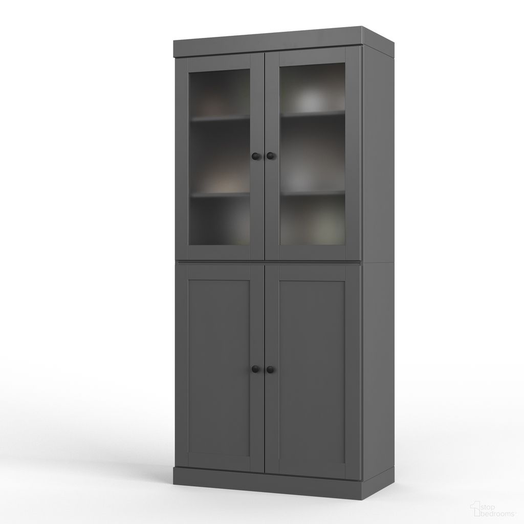 The appearance of Solid Wood 32" Pantry Cabinet With Shaker Doors And 2-Drawers In Gray designed by Palace Imports in the modern / contemporary interior design. This gray piece of furniture was selected by 1StopBedrooms from to add a touch of cosiness and style into your home. Sku: 3285. Material: Solid Pine Wood.