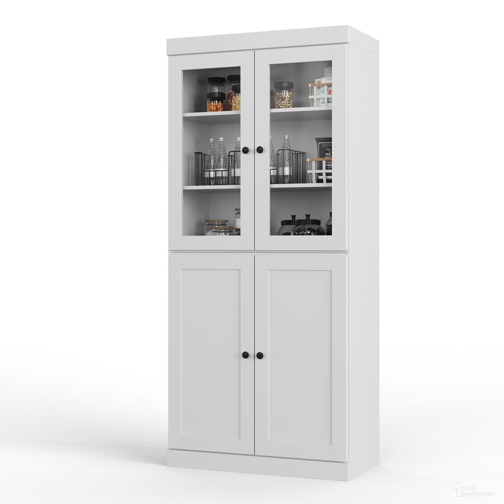 The appearance of Solid Wood 32" Pantry Cabinet With Shaker Doors And 2-Drawers In White designed by Palace Imports in the modern / contemporary interior design. This white piece of furniture was selected by 1StopBedrooms from to add a touch of cosiness and style into your home. Sku: 3261. Material: Solid Pine Wood.