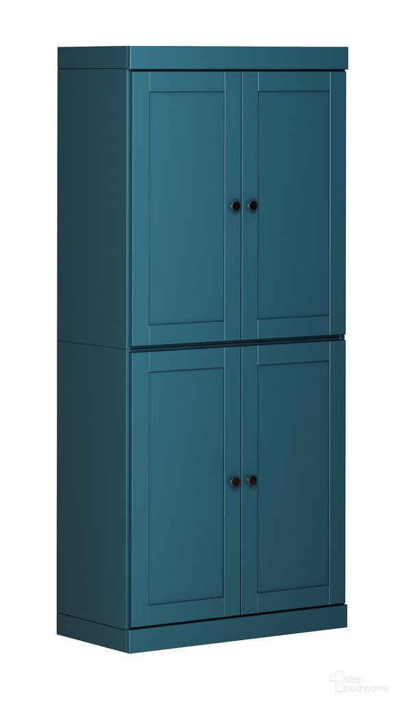 The appearance of Solid Wood 32" Pantry Cabinet With Shaker Doors And Adjustable Shelves In Black designed by Palace Imports in the modern / contemporary interior design. This black piece of furniture was selected by 1StopBedrooms from to add a touch of cosiness and style into your home. Sku: 3238. Material: Solid Pine Wood.