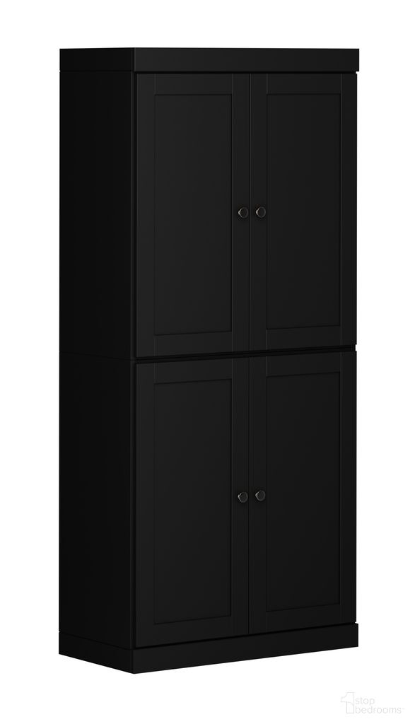 The appearance of Solid Wood 32" Pantry Cabinet With Shaker Doors And Adjustable Shelves In Java designed by Palace Imports in the modern / contemporary interior design. This java piece of furniture was selected by 1StopBedrooms from to add a touch of cosiness and style into your home. Sku: 3237. Material: Solid Pine Wood.