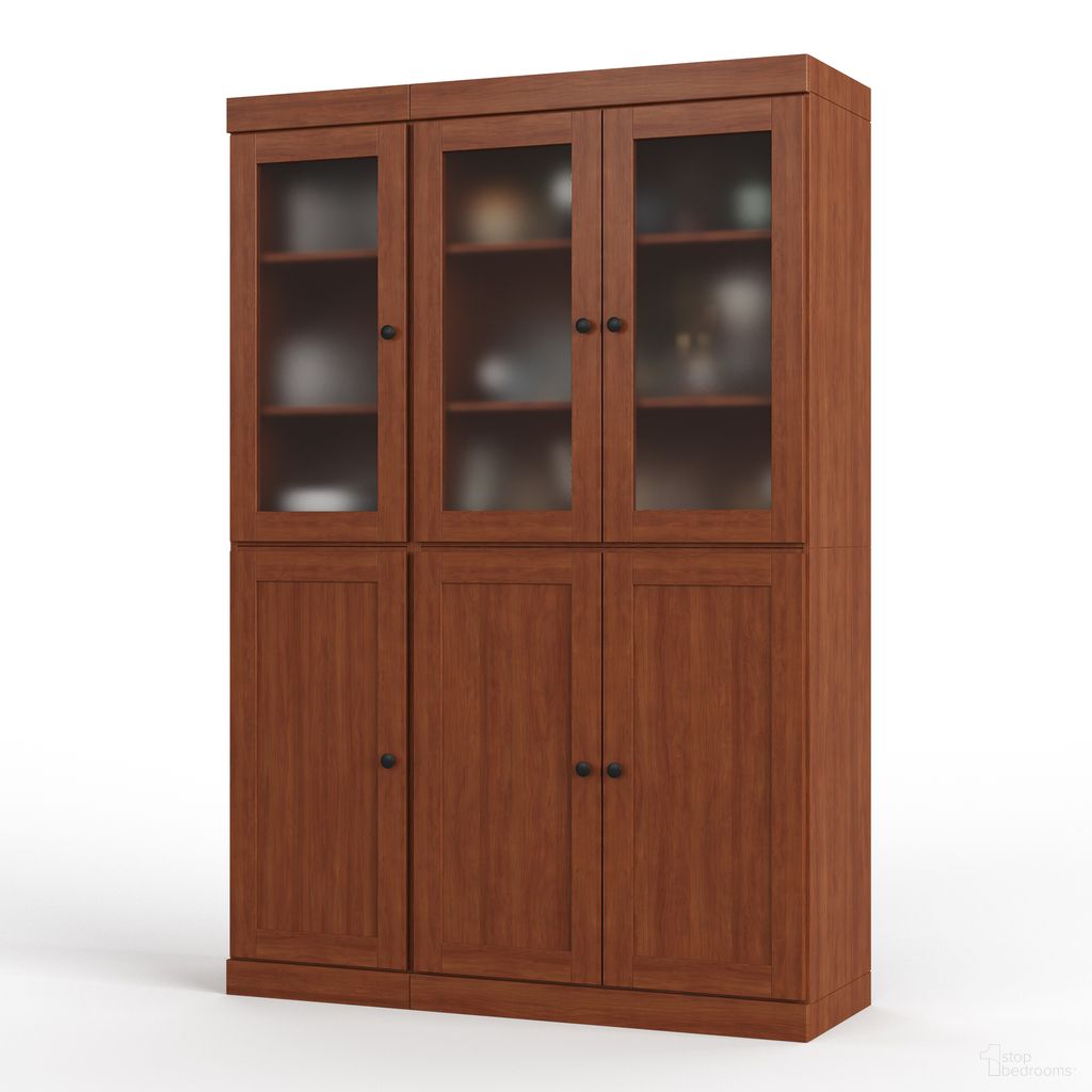 The appearance of Solid Wood 48.5" Pantry Cabinet With Frosted Glass And 2-Drawers In Mocha designed by Palace Imports in the modern / contemporary interior design. This mocha piece of furniture was selected by 1StopBedrooms from to add a touch of cosiness and style into your home. Sku: 3343. Material: Solid Pine Wood.