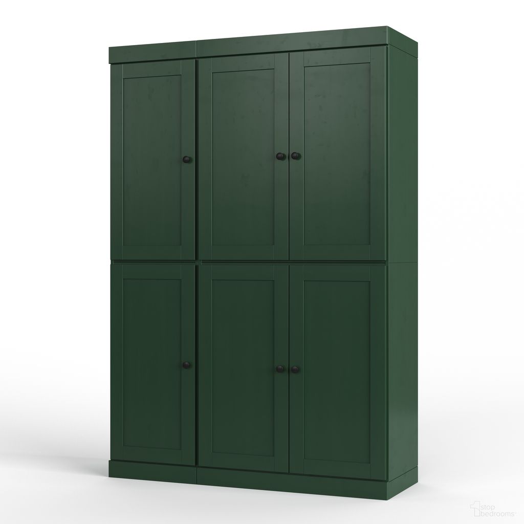 The appearance of Solid Wood 48.5" Pantry Cabinet With Shaker Doors And 2-Drawers In Green designed by Palace Imports in the modern / contemporary interior design. This green piece of furniture was selected by 1StopBedrooms from to add a touch of cosiness and style into your home. Sku: 330-12. Material: Solid Pine Wood.