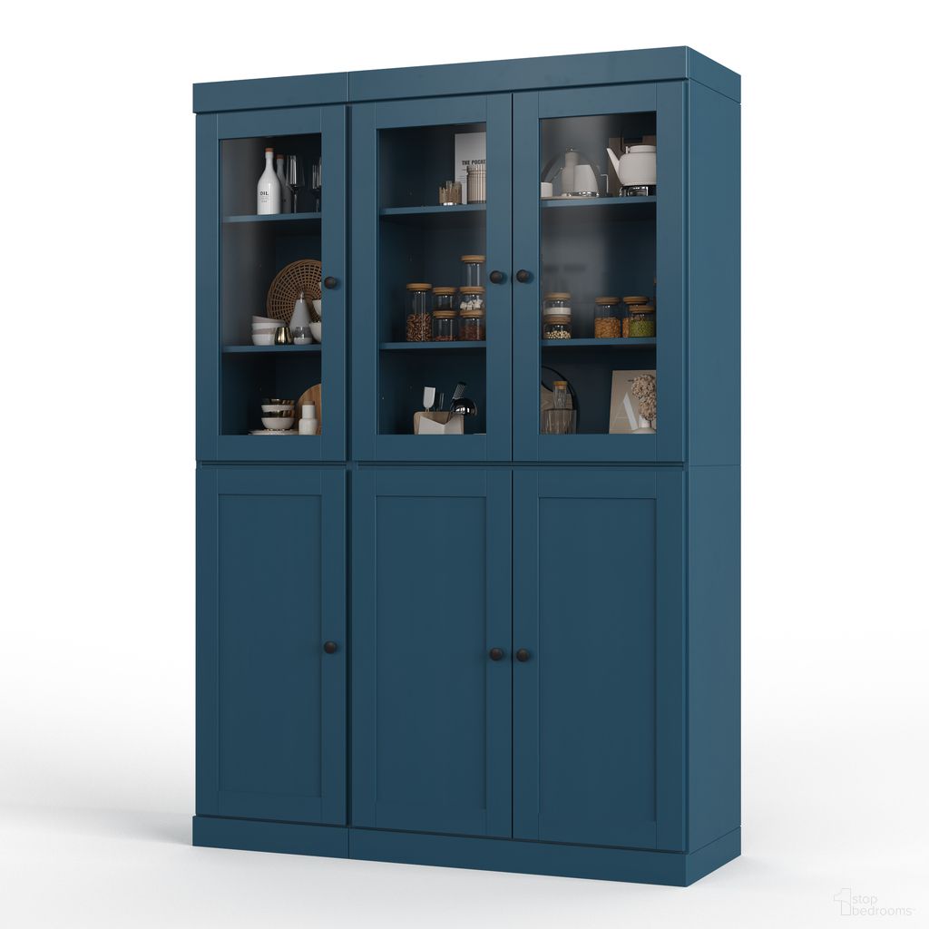 The appearance of Solid Wood 48.5" Pantry China Cabinet With Clear Glass And Shaker Doors In Black designed by Palace Imports in the modern / contemporary interior design. This black piece of furniture was selected by 1StopBedrooms from to add a touch of cosiness and style into your home. Sku: 3318. Material: Solid Pine Wood.