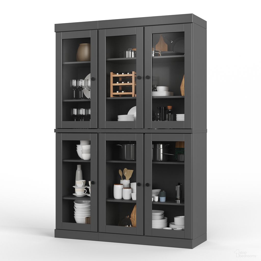 The appearance of Solid Wood 48.5" Pantry China Cabinet With Clear Glass Doors And Adjustable Shelves In Gray designed by Palace Imports in the modern / contemporary interior design. This gray piece of furniture was selected by 1StopBedrooms from to add a touch of cosiness and style into your home. Sku: 9565. Material: Solid Pine Wood.
