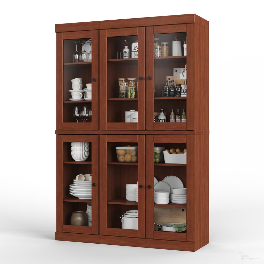 The appearance of Solid Wood 48.5" Pantry China Cabinet With Clear Glass Doors And Adjustable Shelves In Mocha designed by Palace Imports in the modern / contemporary interior design. This mocha piece of furniture was selected by 1StopBedrooms from to add a touch of cosiness and style into your home. Sku: 9563. Material: Solid Pine Wood.