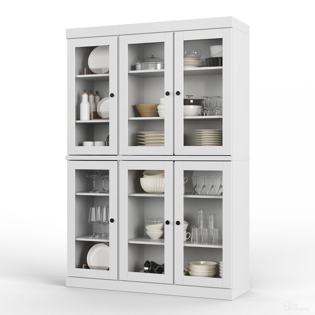 The appearance of Solid Wood 48.5" Pantry China Cabinet With Clear Glass Doors And Adjustable Shelves In White designed by Palace Imports in the modern / contemporary interior design. This white piece of furniture was selected by 1StopBedrooms from to add a touch of cosiness and style into your home. Sku: 9561. Material: Solid Pine Wood.