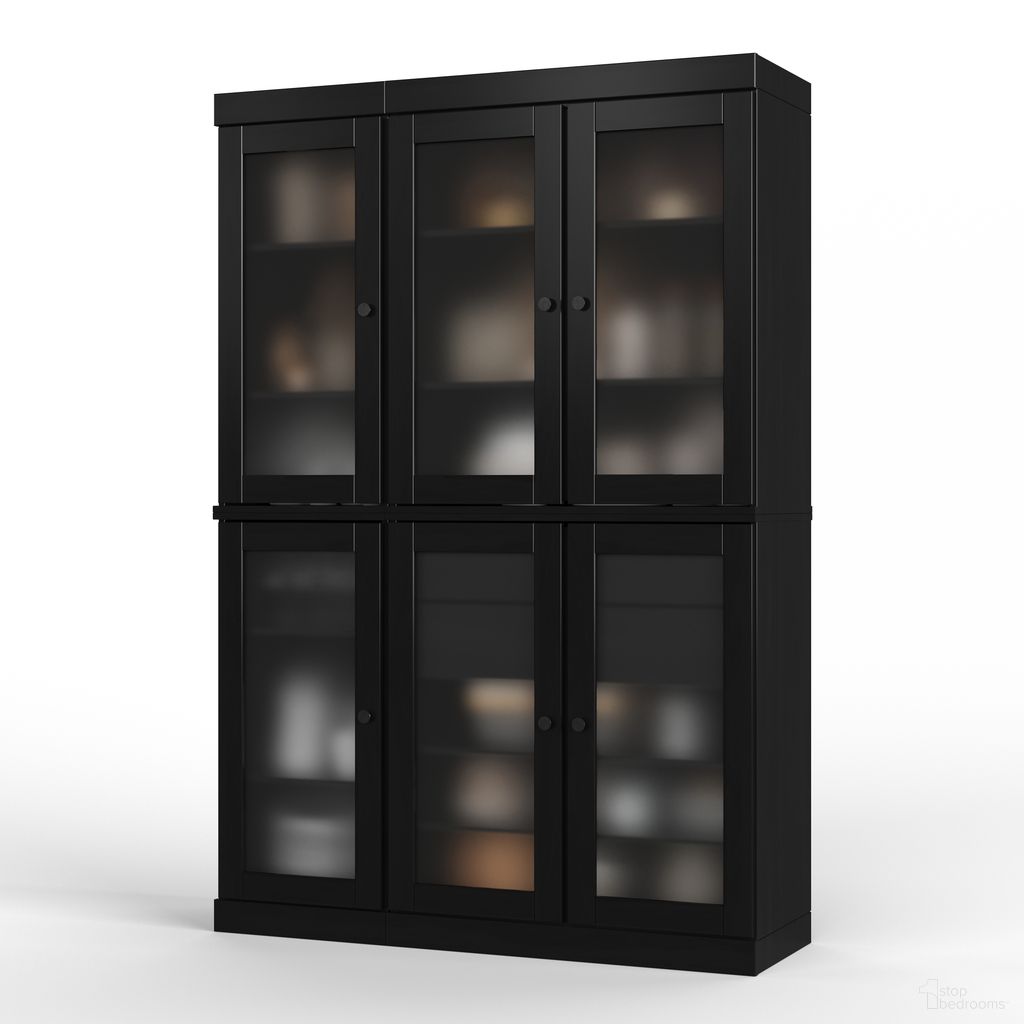 The appearance of Solid Wood 48.5" Pantry China Cabinet With Frosted Glass Doors And 2-Drawers And In Black designed by Palace Imports in the modern / contemporary interior design. This black piece of furniture was selected by 1StopBedrooms from to add a touch of cosiness and style into your home. Sku: 9597. Material: Solid Pine Wood.