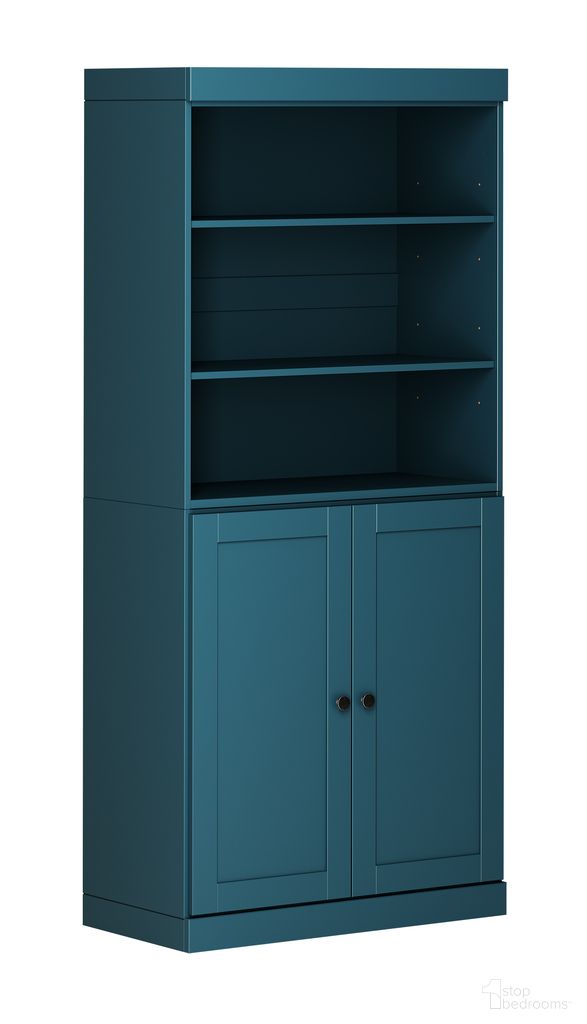 The appearance of Solid Wood 6-Shelf Bookcase With Shaker Doors And Adjustable Shelves In Black designed by Palace Imports in the modern / contemporary interior design. This black piece of furniture was selected by 1StopBedrooms from to add a touch of cosiness and style into your home. Sku: 3148. Material: Solid Pine Wood.