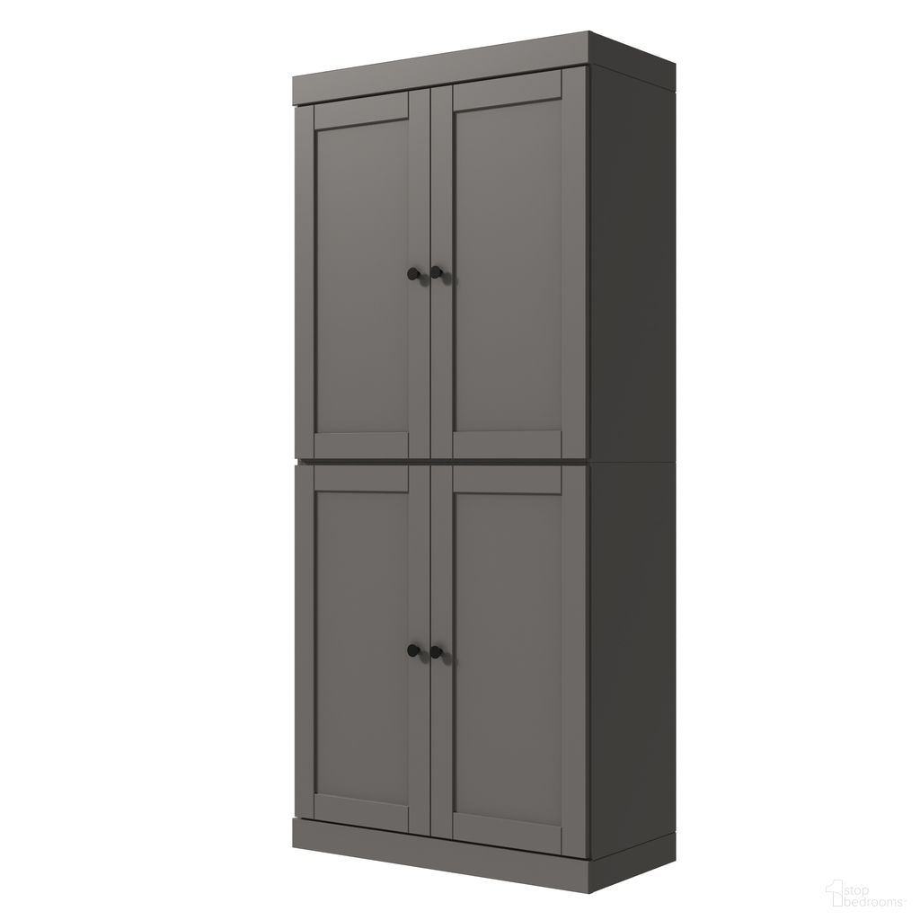 The appearance of Solid Wood 6-Shelf Bookcase With Shaker Doors And Adjustable Shelves In Gray designed by Palace Imports in the modern / contemporary interior design. This gray piece of furniture  was selected by 1StopBedrooms from  to add a touch of cosiness and style into your home. Sku: 3125. Material: Solid Pine Wood.