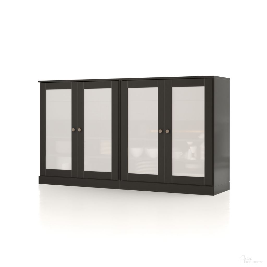 The appearance of Solid Wood 64" Sideboard With Frosted Glass Doors And 4-Drawers In Black designed by Palace Imports in the modern / contemporary interior design. This black piece of furniture was selected by 1StopBedrooms from to add a touch of cosiness and style into your home. Sku: 9777. Material: Solid Pine Wood.