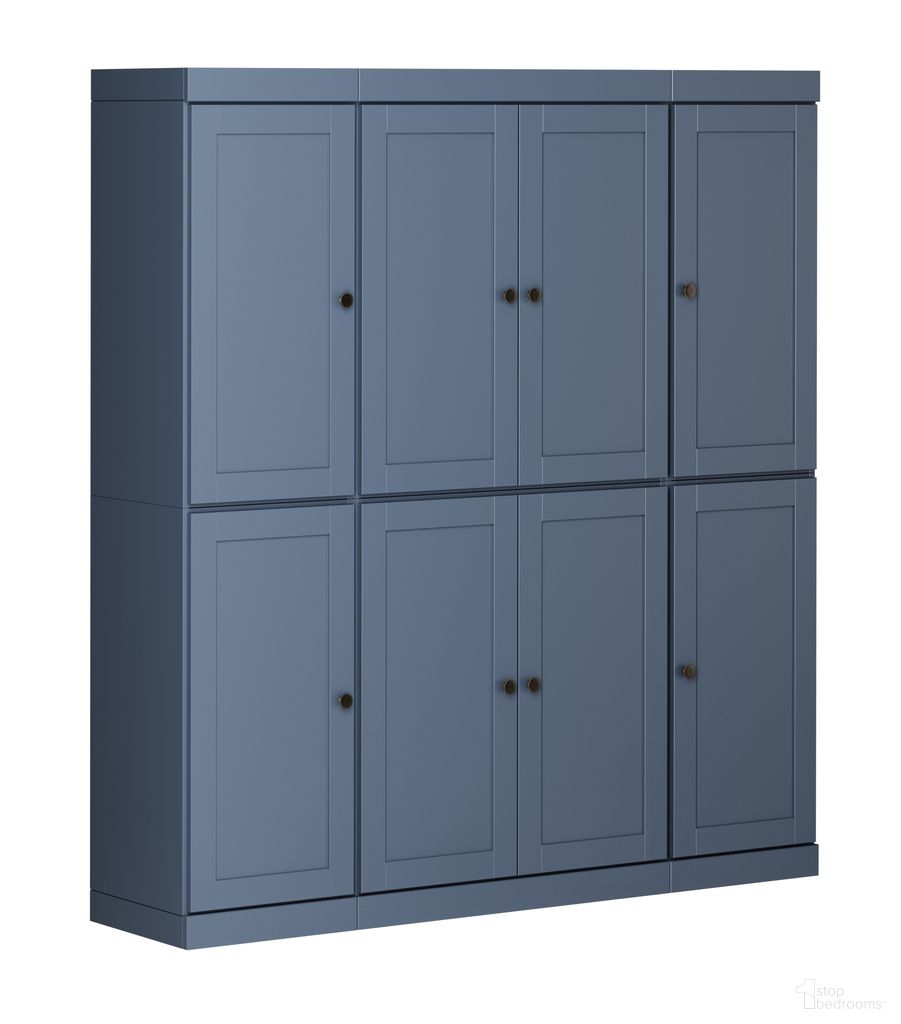 The appearance of Solid Wood 65" Pantry Cabinet With Shaker Doors And Adjustable Shelves In Antique Blue designed by Palace Imports in the modern / contemporary interior design. This antique blue piece of furniture was selected by 1StopBedrooms from to add a touch of cosiness and style into your home. Sku: 335-16. Material: Solid Pine Wood.