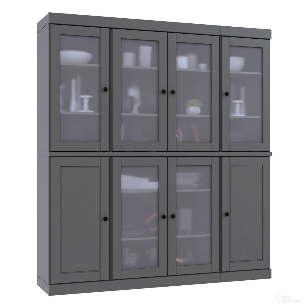 The appearance of Solid Wood 65" Pantry China Cabinet With Frosted Glass Doors And Adjustable Shelves In Gray designed by Palace Imports in the modern / contemporary interior design. This gray piece of furniture was selected by 1StopBedrooms from to add a touch of cosiness and style into your home. Sku: 9675. Material: Solid Pine Wood.