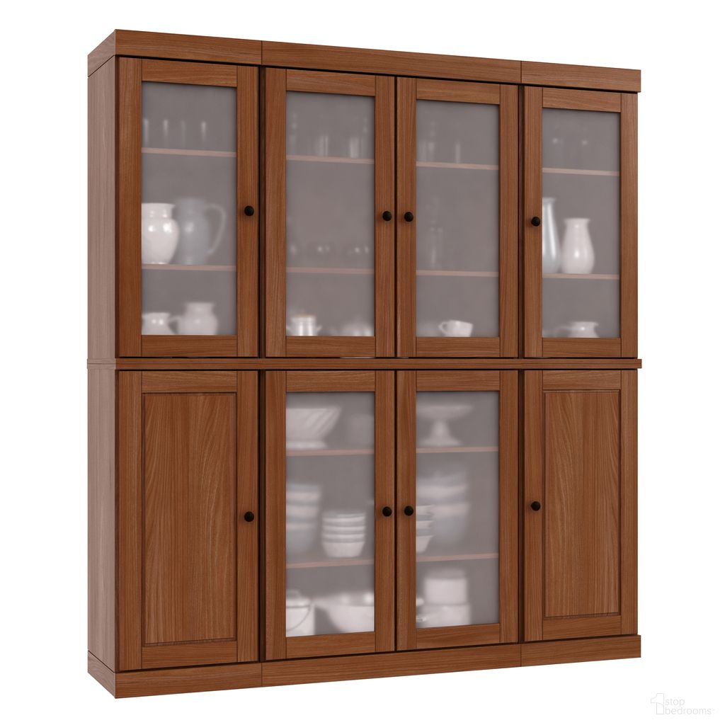 The appearance of Solid Wood 65" Pantry China Cabinet With Frosted Glass Doors And Adjustable Shelves In Mocha designed by Palace Imports in the modern / contemporary interior design. This mocha piece of furniture was selected by 1StopBedrooms from to add a touch of cosiness and style into your home. Sku: 9673. Material: Solid Pine Wood.