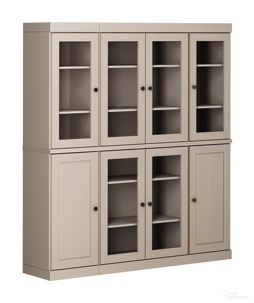 The appearance of Solid Wood 65" Pantry China Cabinet With Raised Panel And Clear Glass Doors In Beige designed by Palace Imports in the modern / contemporary interior design. This beige piece of furniture was selected by 1StopBedrooms from to add a touch of cosiness and style into your home. Sku: 961-14. Material: Solid Pine Wood.