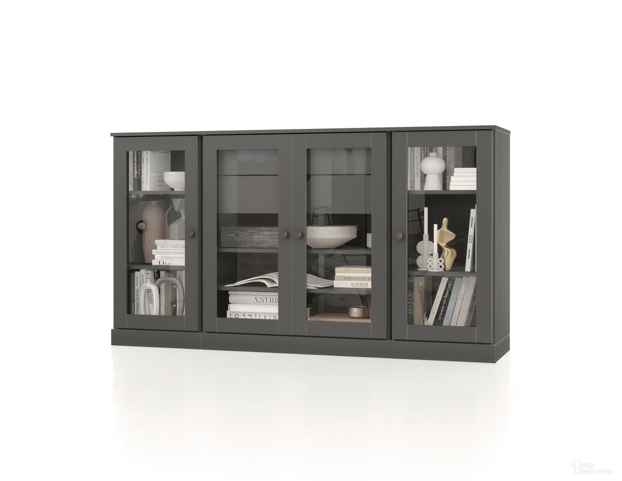 The appearance of Solid Wood 65" Sideboard With Clear Glass Doors And 2-Drawers In Gray designed by Palace Imports in the modern / contemporary interior design. This gray piece of furniture was selected by 1StopBedrooms from to add a touch of cosiness and style into your home. Sku: 9345. Material: Solid Pine Wood.