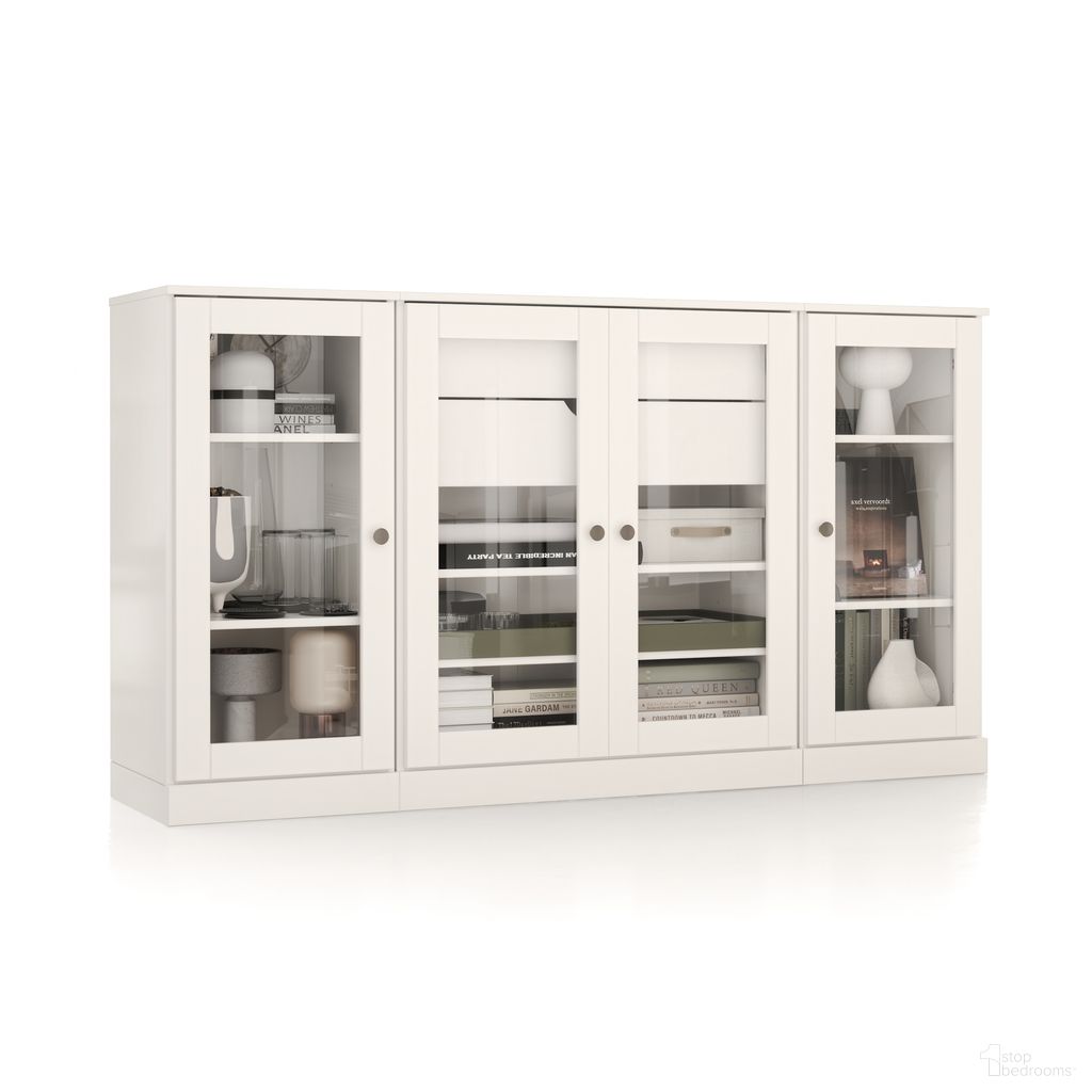 The appearance of Solid Wood 65" Sideboard With Clear Glass Doors And 2-Drawers In White designed by Palace Imports in the modern / contemporary interior design. This white piece of furniture was selected by 1StopBedrooms from to add a touch of cosiness and style into your home. Sku: 9341. Material: Solid Pine Wood.