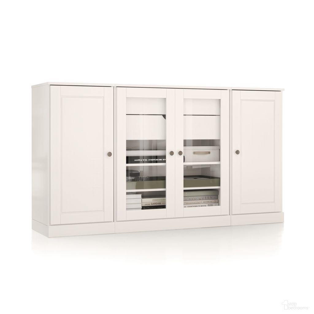 The appearance of Solid Wood 65" Sideboard With Clear Glass Doors And 2-Drawers In White designed by Palace Imports in the modern / contemporary interior design. This white piece of furniture was selected by 1StopBedrooms from to add a touch of cosiness and style into your home. Sku: 9791. Material: Solid Pine Wood.