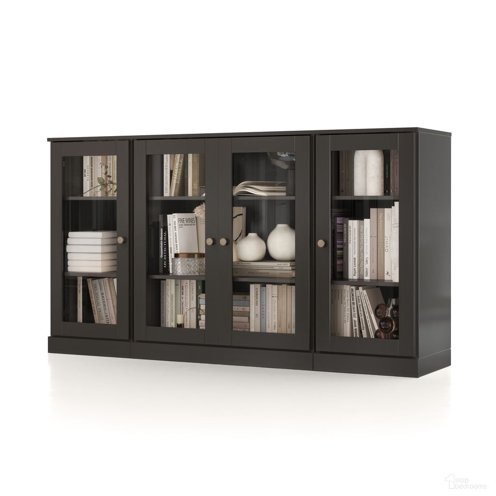 The appearance of Solid Wood 65" Sideboard With Clear Glass Doors And Adjustable Shelves In Black designed by Palace Imports in the modern / contemporary interior design. This black piece of furniture was selected by 1StopBedrooms from to add a touch of cosiness and style into your home. Sku: 9327. Material: Solid Pine Wood.