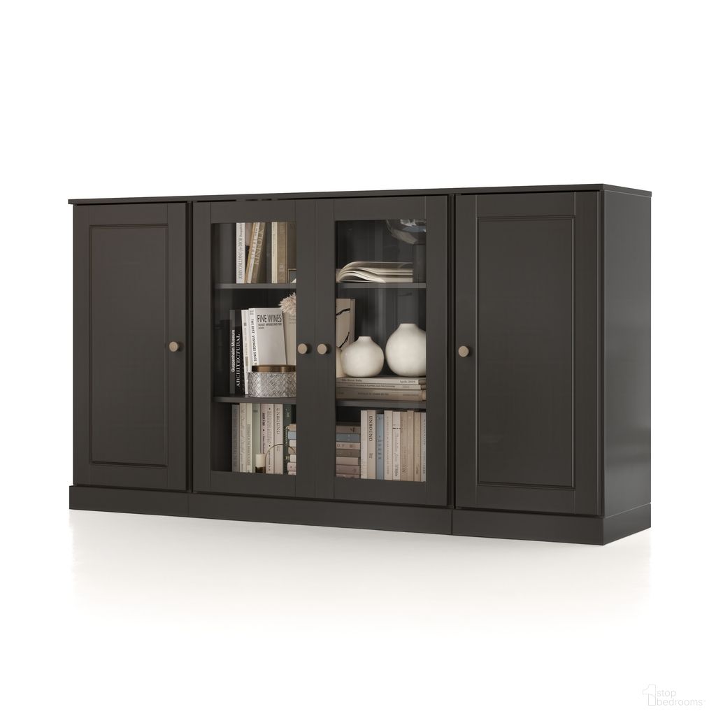 The appearance of Solid Wood 65" Sideboard With Clear Glass Doors And Adjustable Shelves In Black designed by Palace Imports in the modern / contemporary interior design. This black piece of furniture was selected by 1StopBedrooms from to add a touch of cosiness and style into your home. Sku: 9977. Material: Solid Pine Wood.