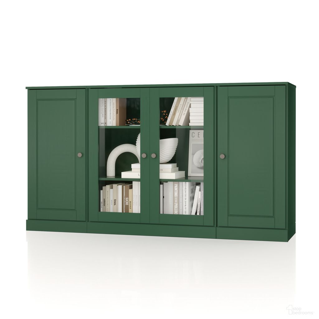 The appearance of Solid Wood 65" Sideboard With Clear Glass Doors And Adjustable Shelves In Green designed by Palace Imports in the modern / contemporary interior design. This green piece of furniture was selected by 1StopBedrooms from to add a touch of cosiness and style into your home. Sku: 973-12. Material: Solid Pine Wood.