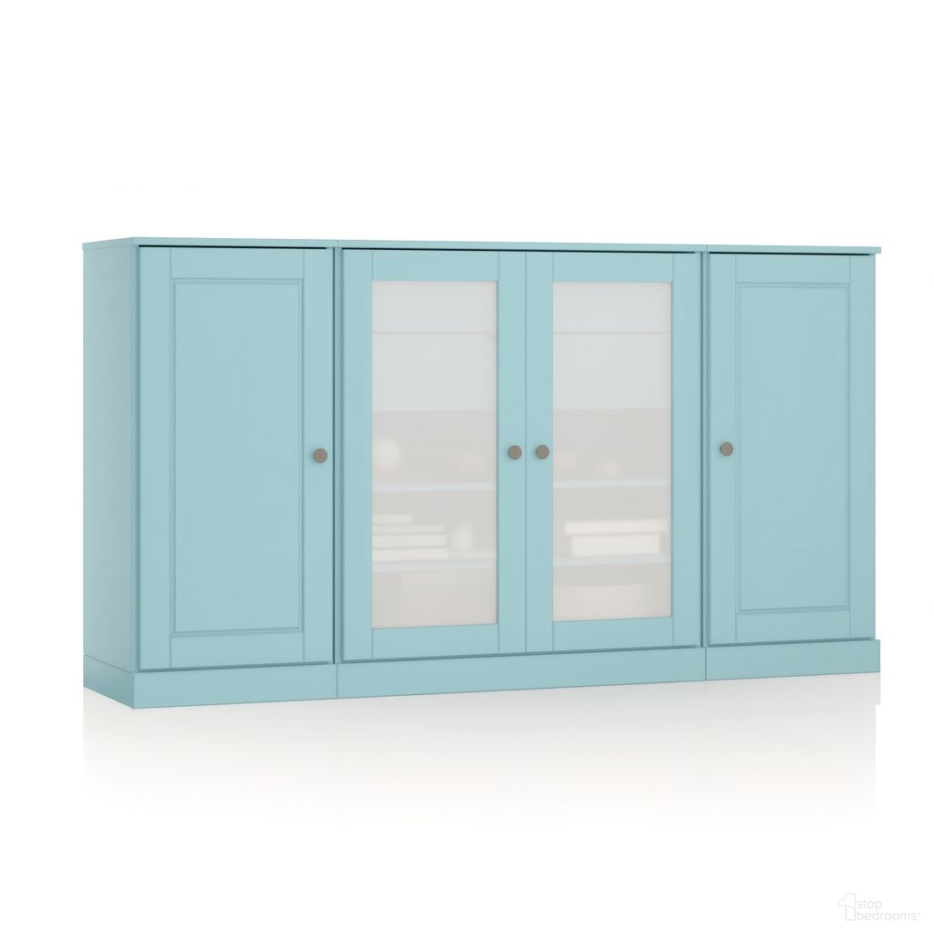 The appearance of Solid Wood 65" Sideboard With Frosted Glass Doors And 2-Drawers In Aqua designed by Palace Imports in the modern / contemporary interior design. This aqua piece of furniture was selected by 1StopBedrooms from to add a touch of cosiness and style into your home. Sku: 931-11. Material: Solid Pine Wood.