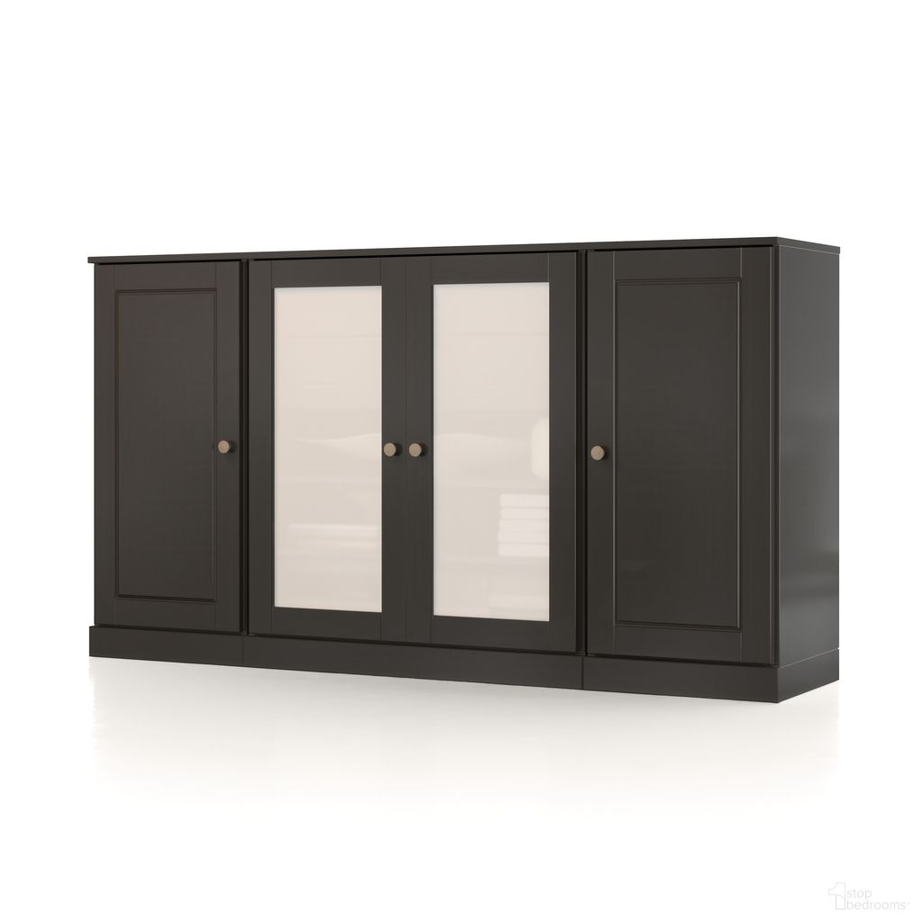The appearance of Solid Wood 65" Sideboard With Frosted Glass Doors And 2-Drawers In Black designed by Palace Imports in the modern / contemporary interior design. This black piece of furniture was selected by 1StopBedrooms from to add a touch of cosiness and style into your home. Sku: 9317. Material: Solid Pine Wood.