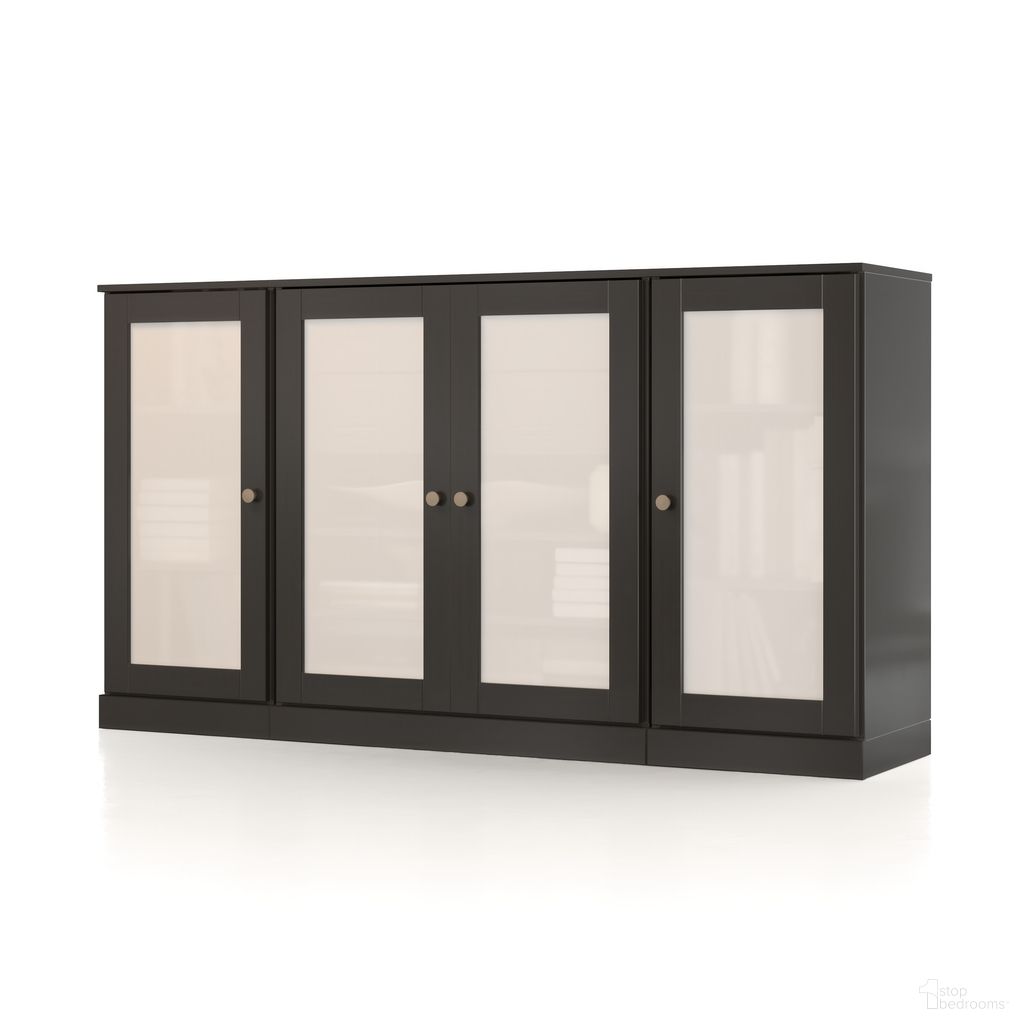 The appearance of Solid Wood 65" Sideboard With Frosted Glass Doors And 2-Drawers In Black designed by Palace Imports in the modern / contemporary interior design. This black piece of furniture was selected by 1StopBedrooms from to add a touch of cosiness and style into your home. Sku: 9357. Material: Solid Pine Wood.
