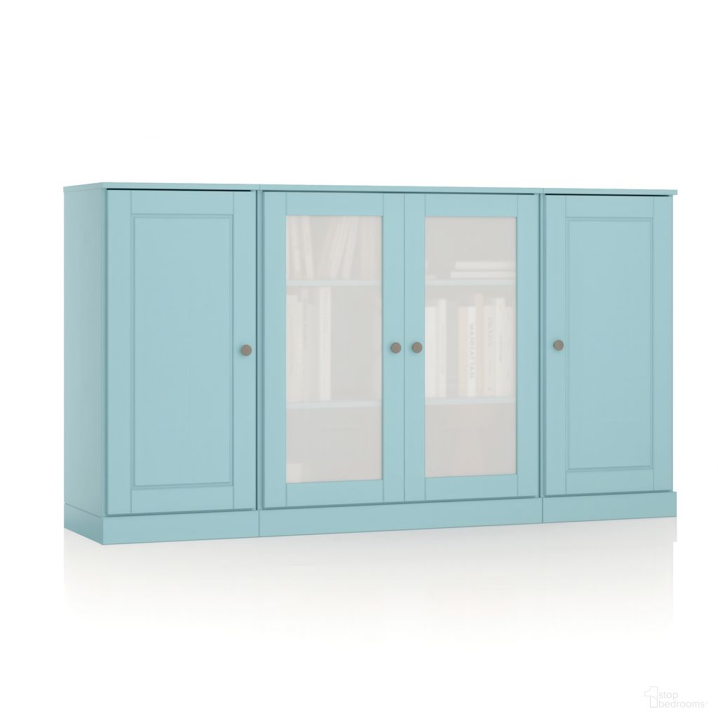 The appearance of Solid Wood 65" Sideboard With Raised Panel And Frosted Glass Doors In Aqua designed by Palace Imports in the modern / contemporary interior design. This aqua piece of furniture was selected by 1StopBedrooms from to add a touch of cosiness and style into your home. Sku: 936-11. Material: Solid Pine Wood.