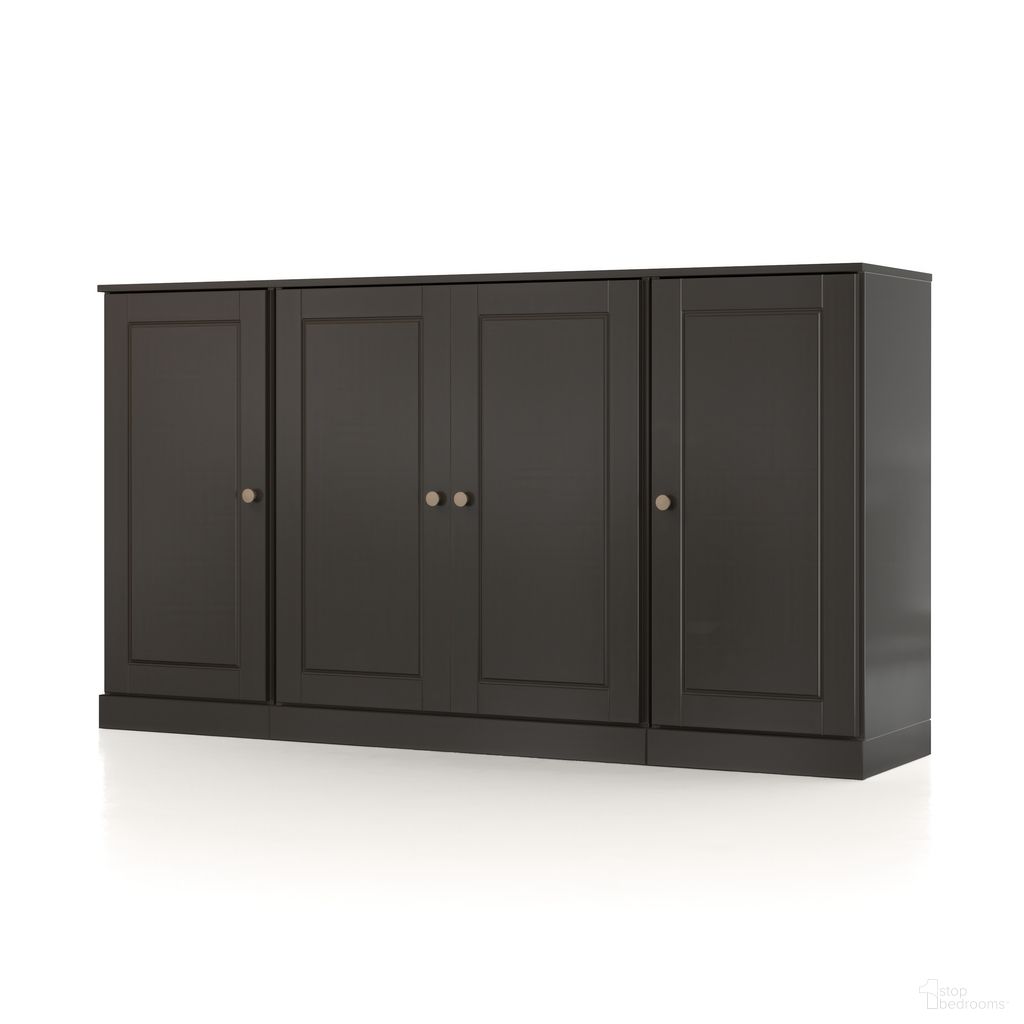 The appearance of Solid Wood 65" Sideboard With Raised Panel Doors And 2-Drawers In Black designed by Palace Imports in the modern / contemporary interior design. This black piece of furniture was selected by 1StopBedrooms from to add a touch of cosiness and style into your home. Sku: 9787. Material: Solid Pine Wood.